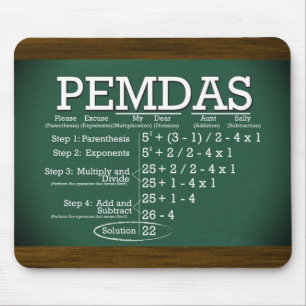 PEMDAS Mousepad Musmatta
