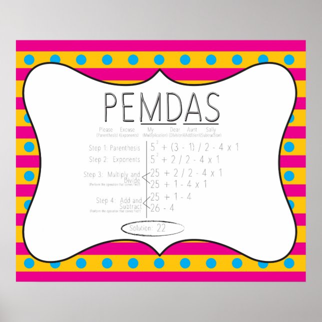 PEMDAS POSTER (Framsidan)