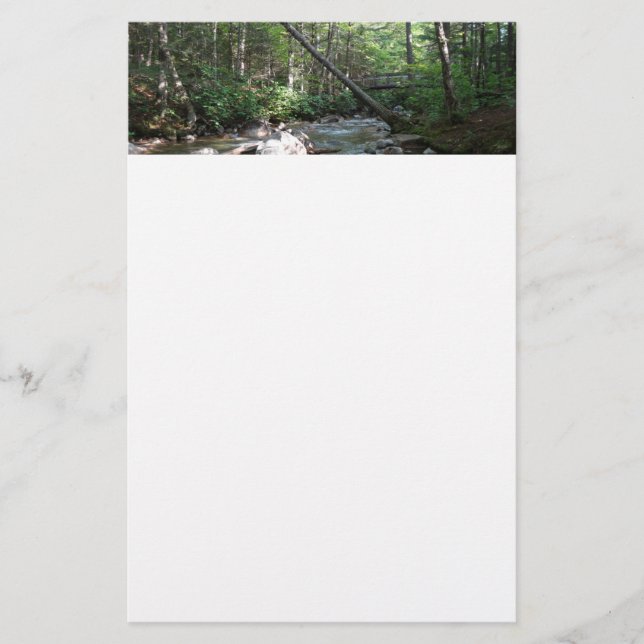 Pemigewasset River Bridge i New Hampshire Brevpapper (Framsida)