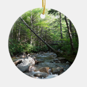 Pemigewasset River Bridge i New Hampshire Julgransprydnad Keramik