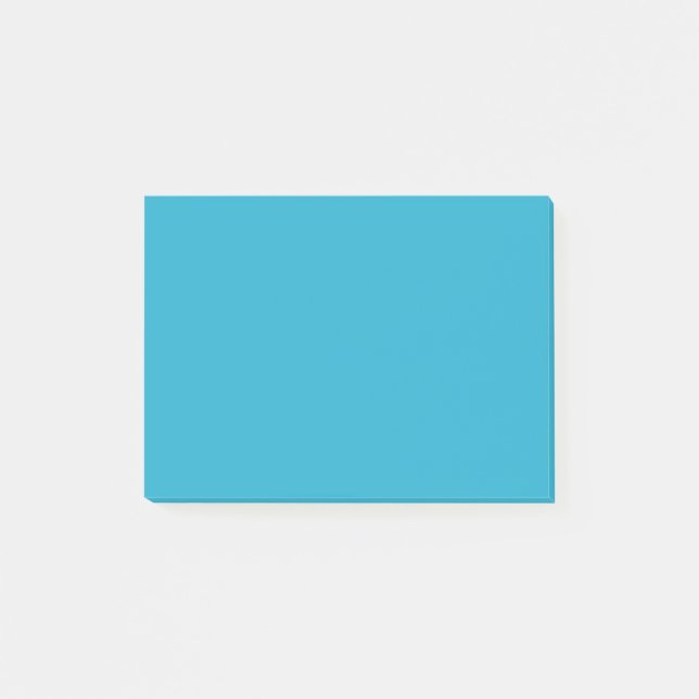 Pen Bläck Blue Bold Färgad Post-it Block (Framsida)