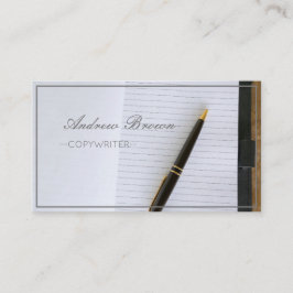 Pen för anteckningsbok för Copywriter, Affärskort Visitkort