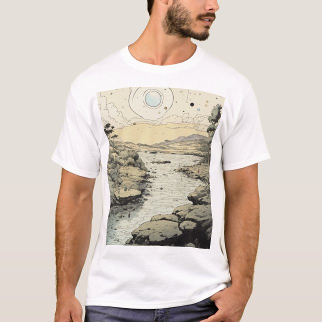 Pen och bläck art t shirt (Framsida)
