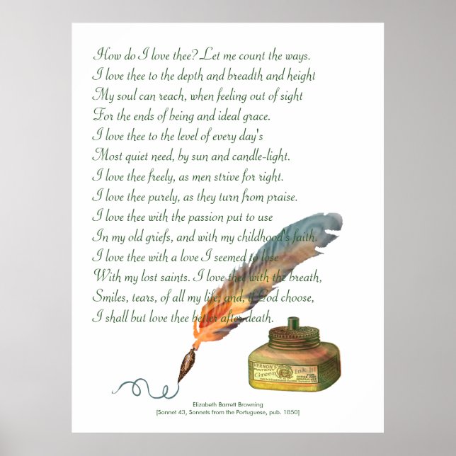 Pen och Bläck Kärlek Poster (Framsidan)