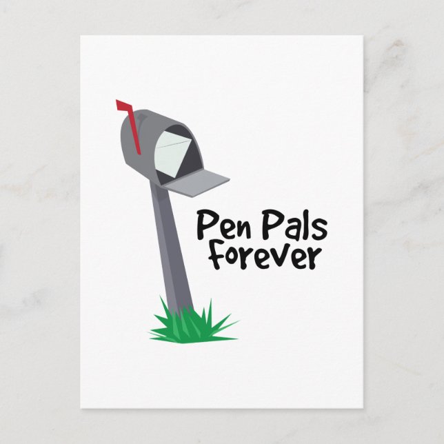 Pen Pals Forever Vykort (Framsida)