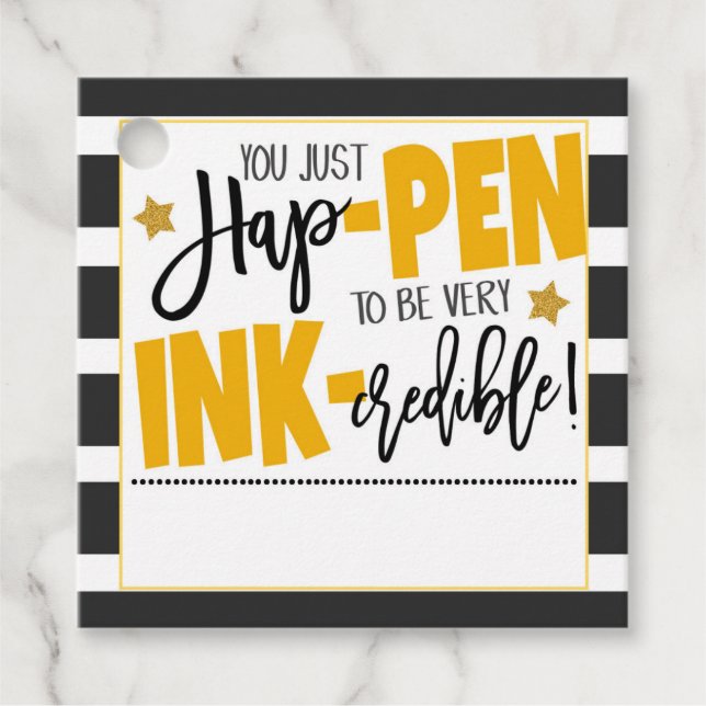 Pen Tack Gift-Märkre Gåvor Etiketter (Framsida)