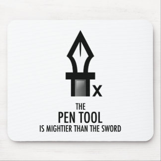 Pen Verktyg är Mightier Than Sword (Mousepad) Musmatta