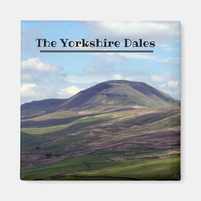 Pen Y Ghent backe vid Yorkshire Dales Magnet (Framsidan)