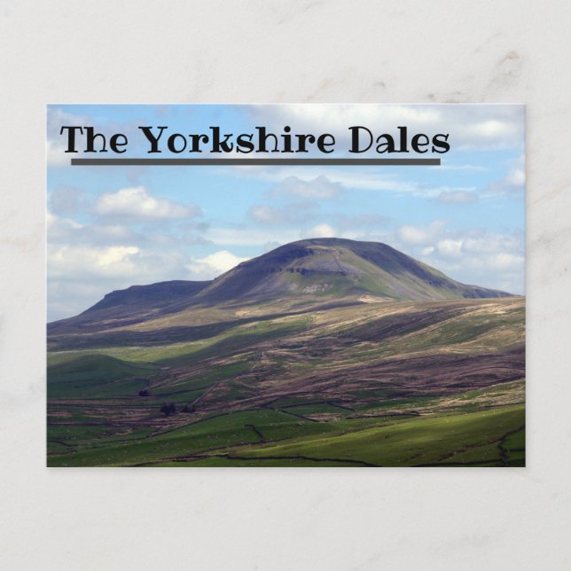 Pen Y Ghent backe vid Yorkshire Dales Vykort (Framsida)