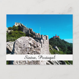 Pena Palace Castle of the Moors Sintra Portugal Vykort