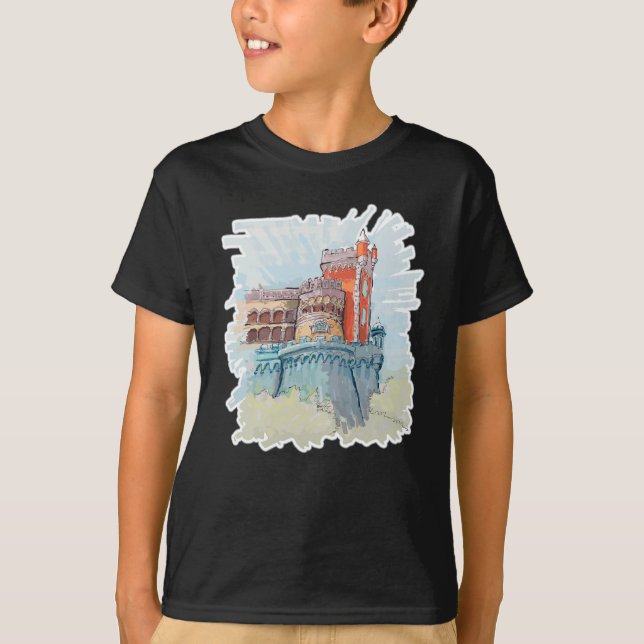 Pena Palace i Sintra, Portugal T Shirt (Framsida)