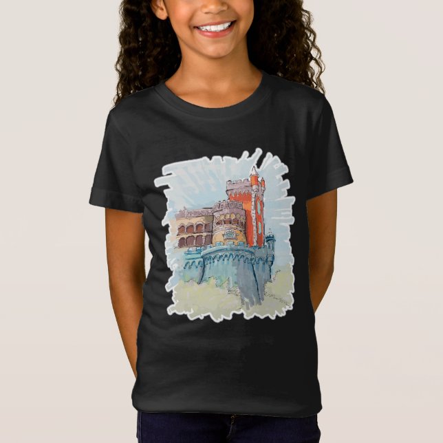 Pena Palace i Sintra, Portugal T Shirt (Framsida)
