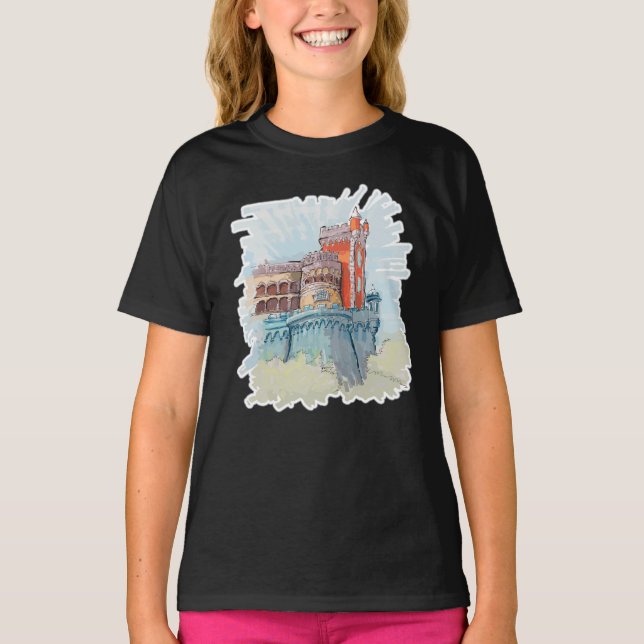 Pena Palace i Sintra, Portugal T Shirt (Framsida)