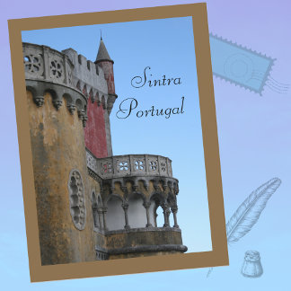 Pena Palace i Sintra Portugal Vykort