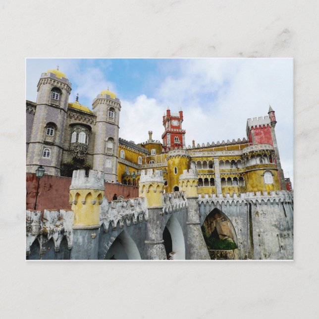 Pena Palace Lissabon Portugal Unesco-kulturarv Vykort (Framsida)