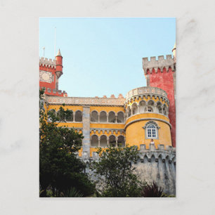 Pena Palace, Sintra, nära Lissabon, Portugal, Euro Vykort