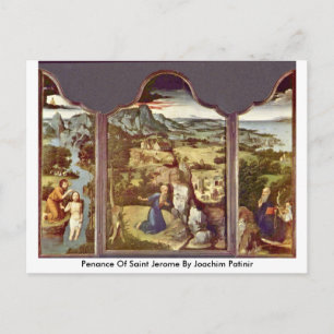 Penance of Saint Jerome by Joachim Patinir Vykort