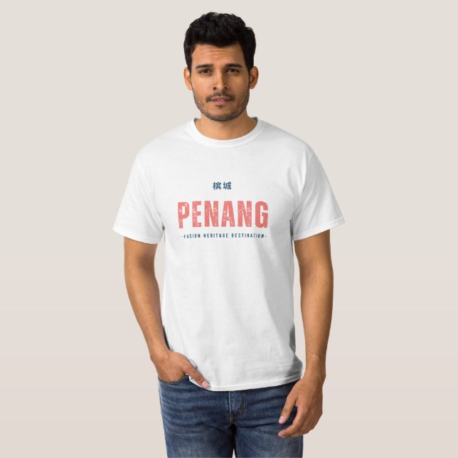Penang, en kulturstad t shirt (Hel framsida)