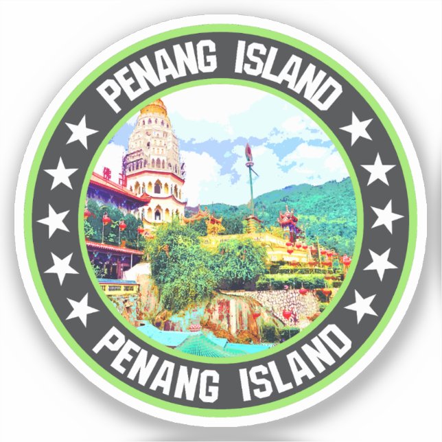 Penang Island Klistermärken (Framsida)