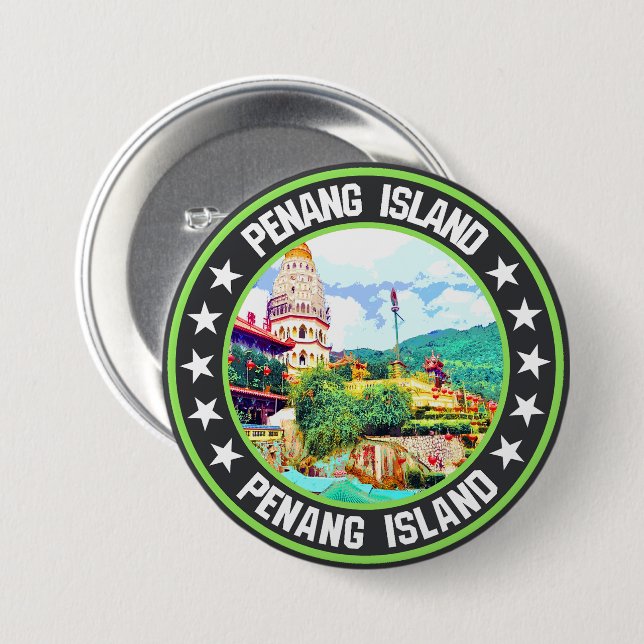 Penang Island Knapp (Framsida & baksida)