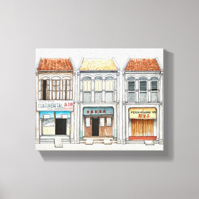 Penang-kulturarv Canvastryck (Framsida)