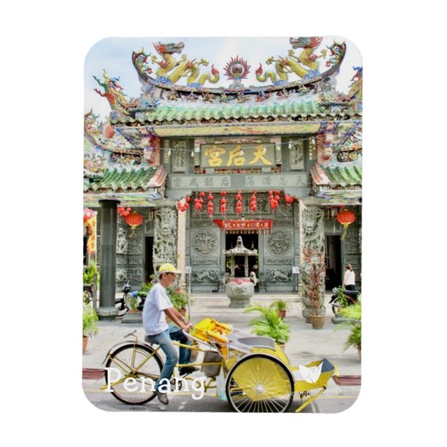 Penang, Malaysia - kylmagnet av Velvet Escape Magnet (Vertikal)