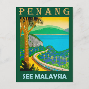 Penang, Se Malaysia Vykort