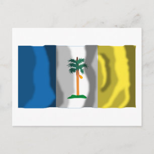 Penang wave flagga vykort