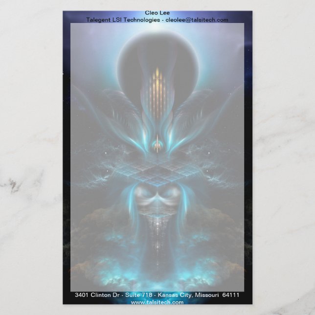 Penapia Fractal Art Brevpapper (Framsida)