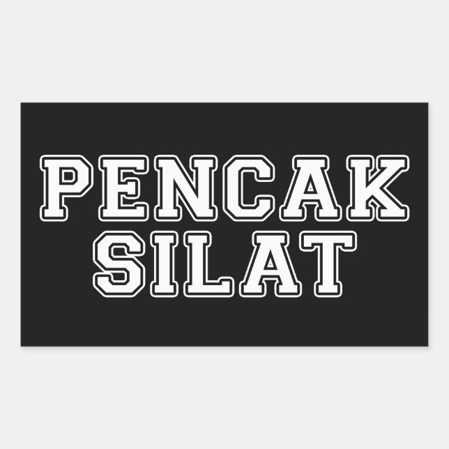 Pencak Silat Rektangulärt Klistermärke (Framsida)