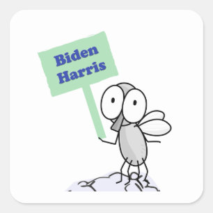 Pence Fly för Biden Harris Fyrkantigt Klistermärke