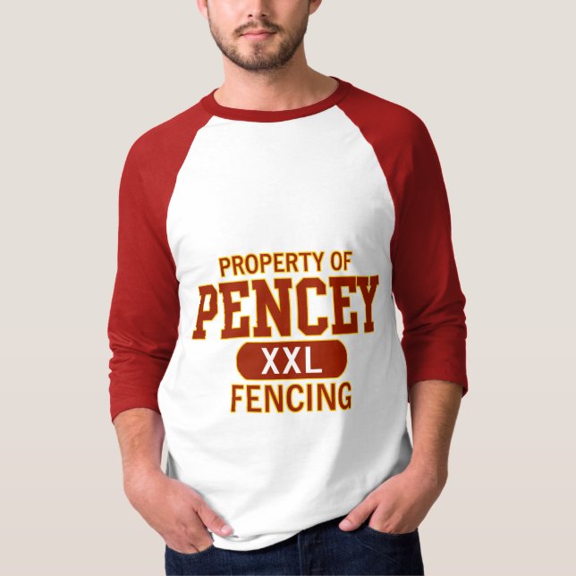 Pencey som fäktar Jersey Tee Shirt (Framsida)