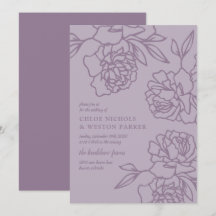 Pencieles Modern Lavender Bröllop