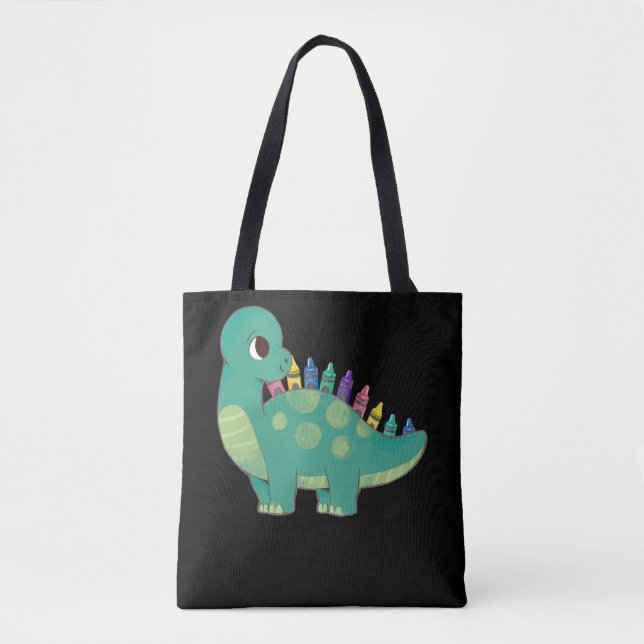 Pencil Dinosaur Boys Girls Preschool Dino Kids Tygkasse (Framsida)