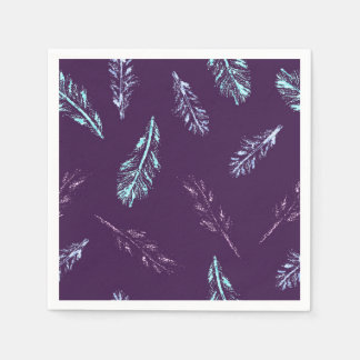 Pencil Feathers Cocktail Papper Napkins Pappersservett