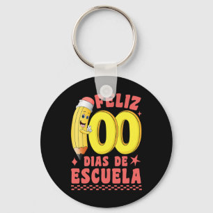 Pencil Feliz 100 Dias De Escuela Groovy 100 dagar Nyckelring