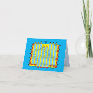 Pencil Maze Anteckningskort