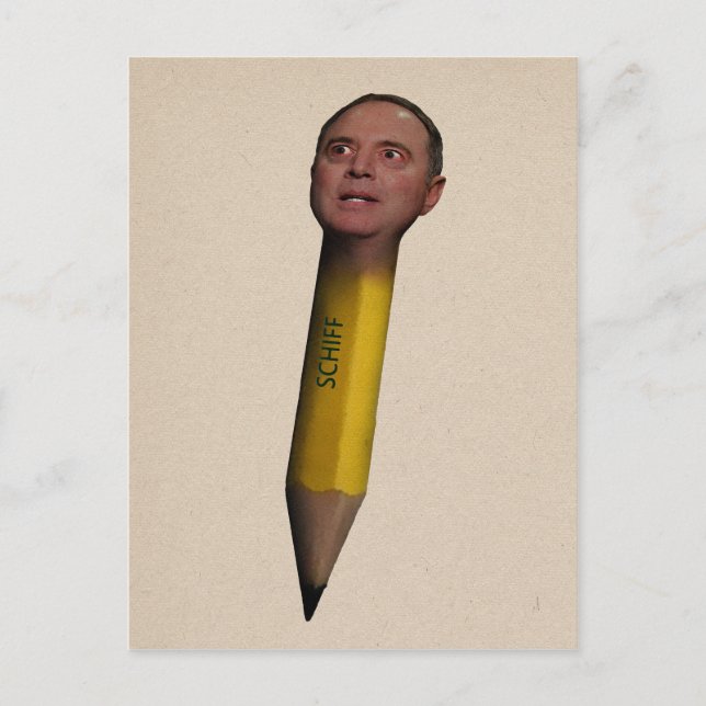 Pencil Nacke Adam Schiff Vykort (Framsida)