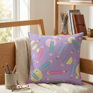 Pencil Party Lavendel Kuddcover Kudde