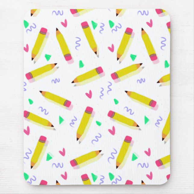 Pencil Preschool Art Lärares Bra vid årsslutet Musmatta (Framsidan)