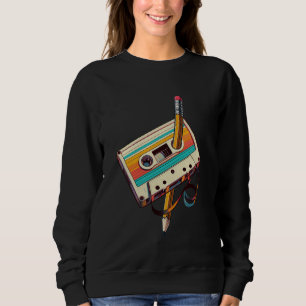 Pencil Rewind Cassette Old school Music Älskare Pa T Shirt