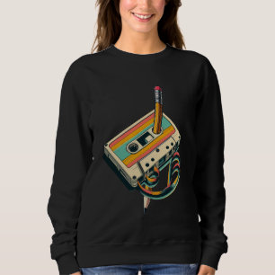 Pencil Rewind Cassette Old school Music Älskare Pa T Shirt
