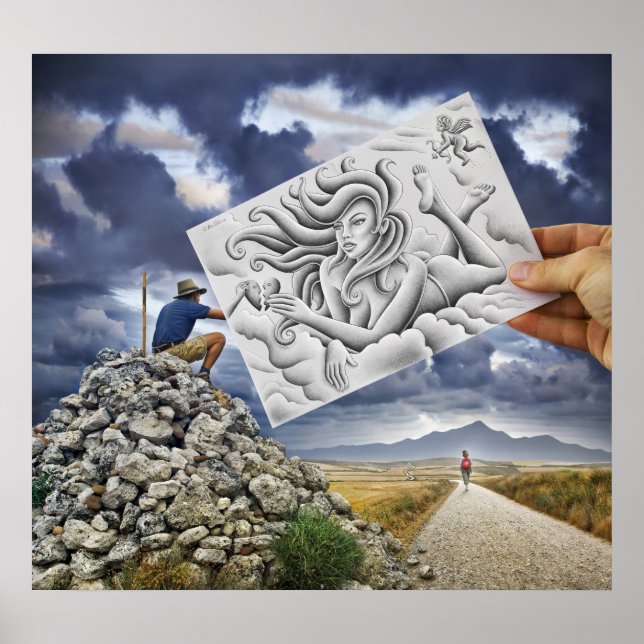 Pencil Vs Camera - Goddess Poster (Framsidan)