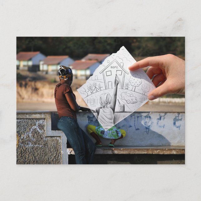 Pencil Vs Camera - Hem Vykort (Framsida)