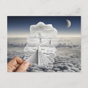 Pencil Vs Camera - Tightrope Walker Vykort