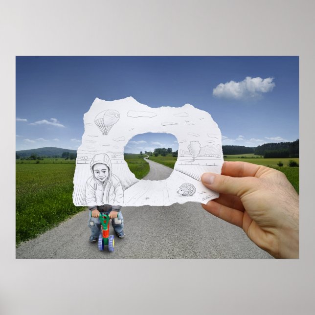 Pencil Vs Camera - Uppspelning av barn Poster (Framsidan)