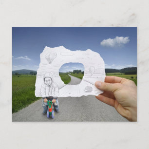 Pencil Vs Camera - Uppspelning av barn Vykort