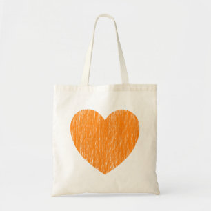 Penciled in - Orange Tygkasse
