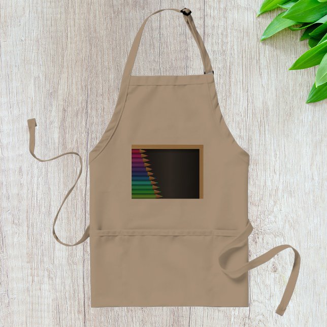 Pencils On A Blackboard Apron Förkläde (Skapare uppladdad)