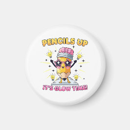 Pencils Up It's Glow Time Magnet